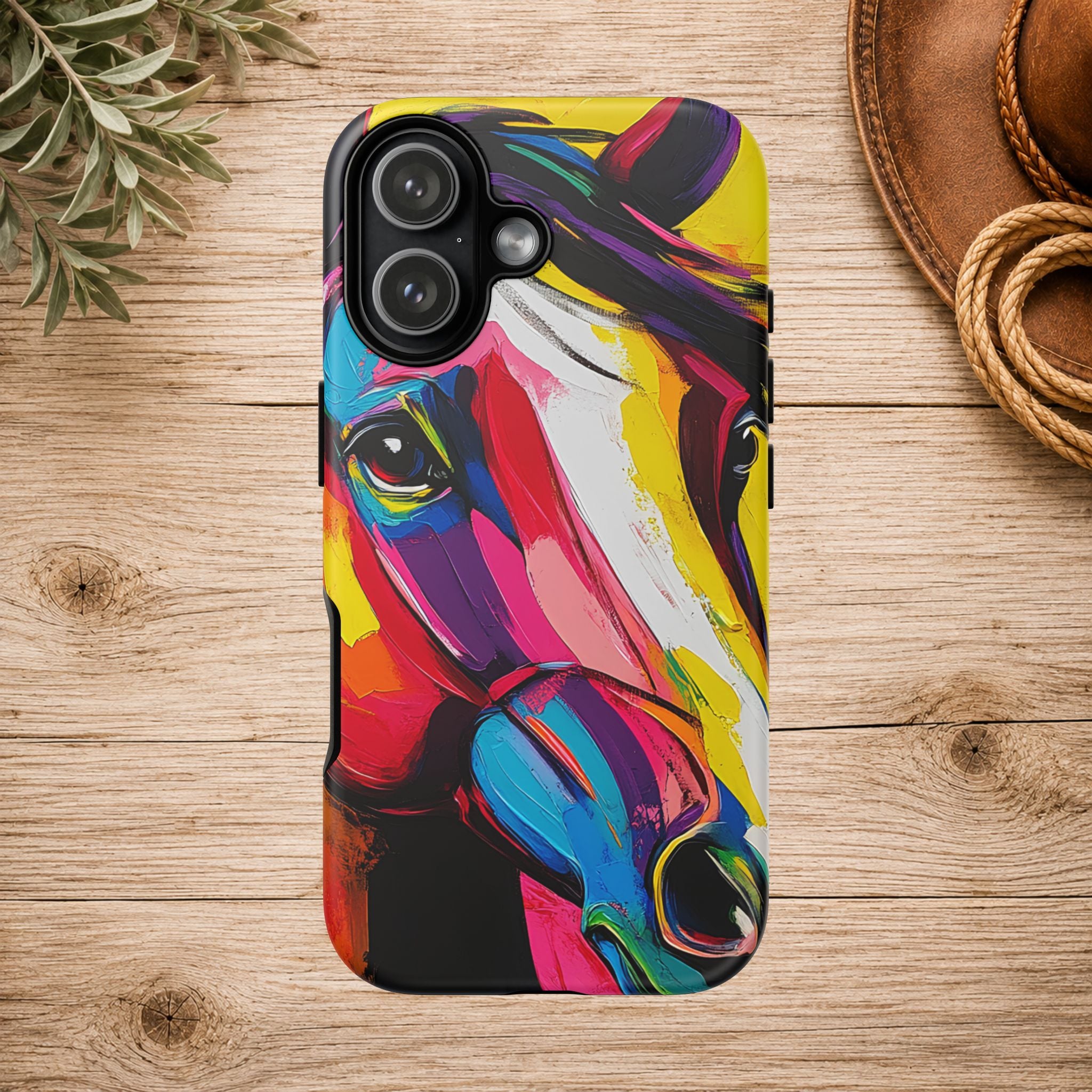 Abstract Colorful Horse Phone Case