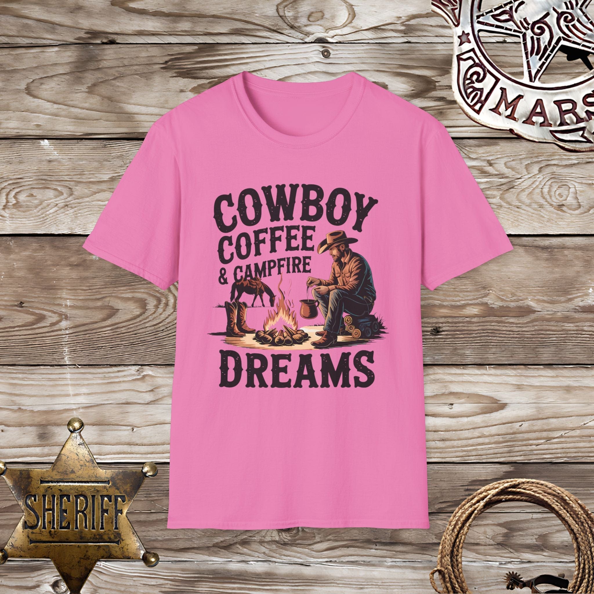 Coffe and Campfire-T-Shirt