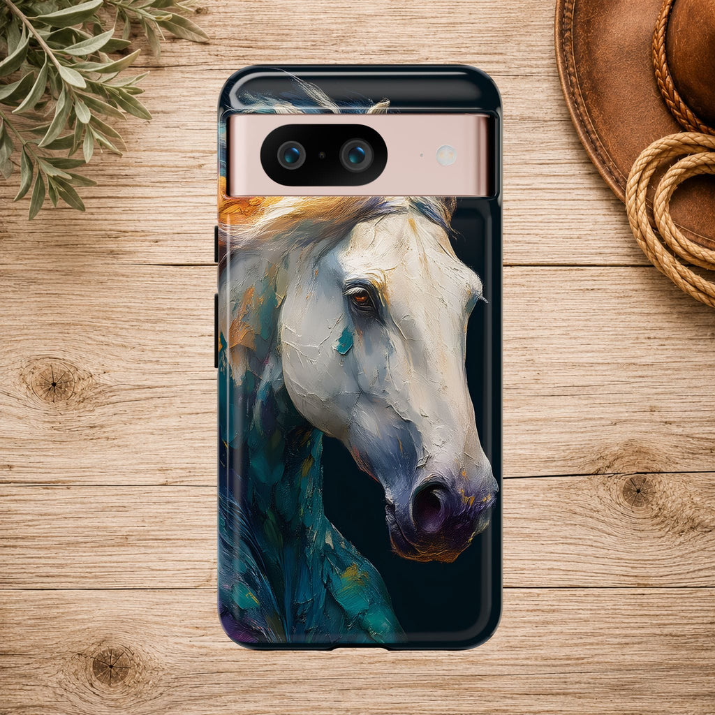 White Horse Art Phone Case