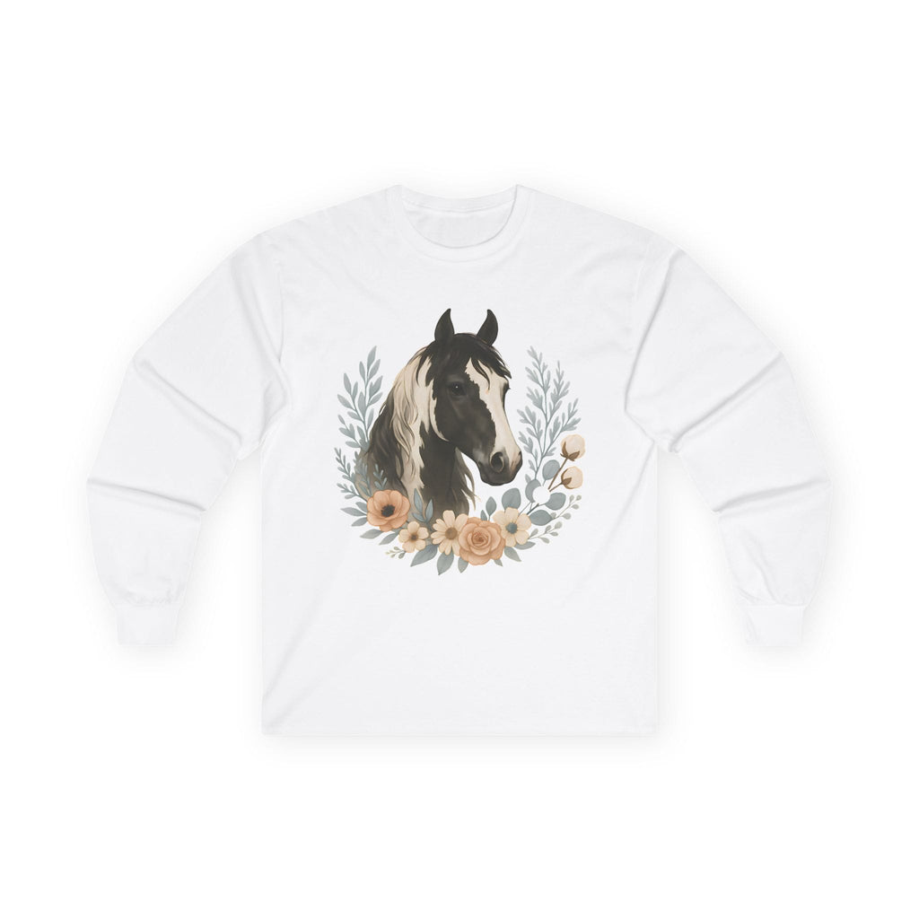 Equine Floral Long Sleeve Tee