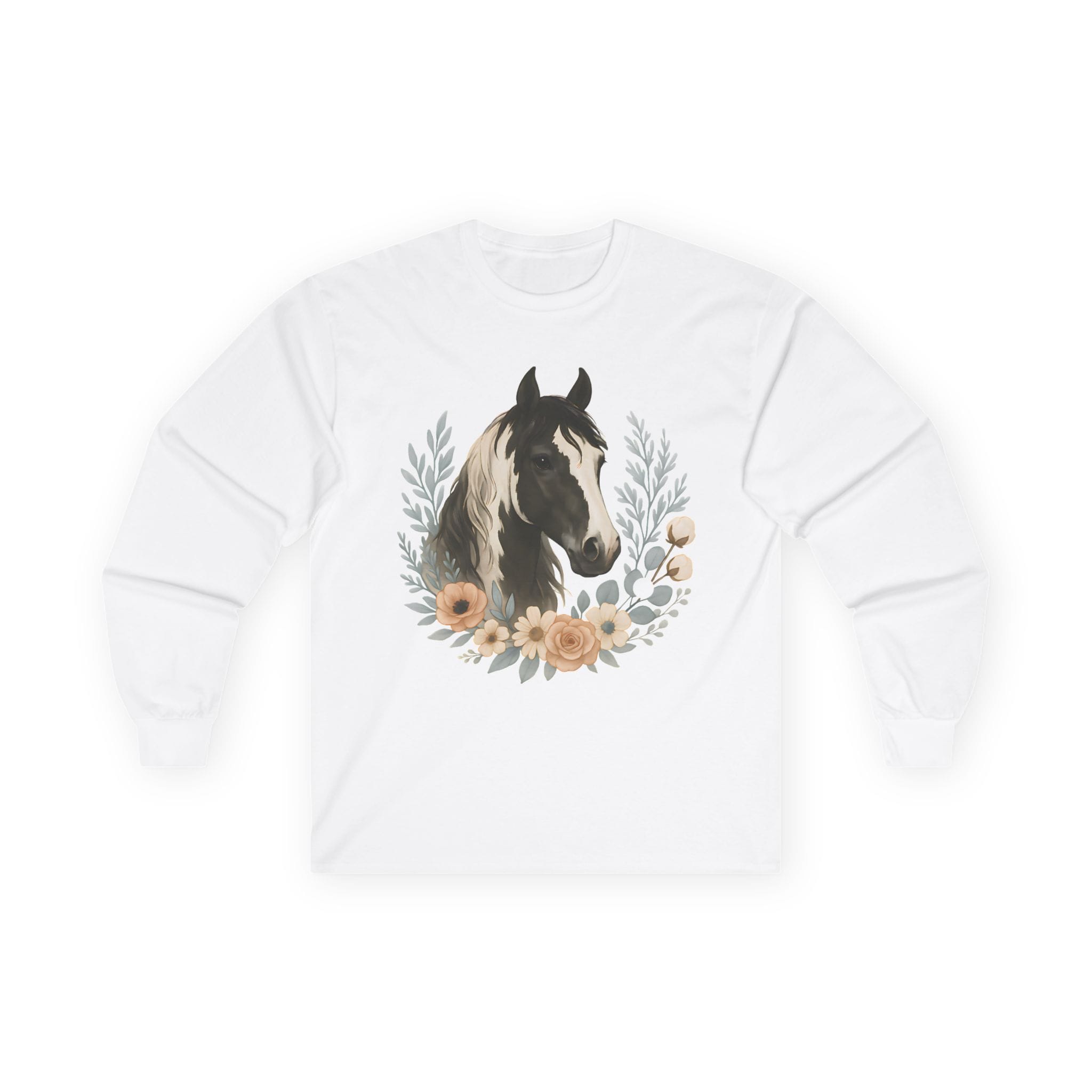 Equine Floral Long Sleeve Tee