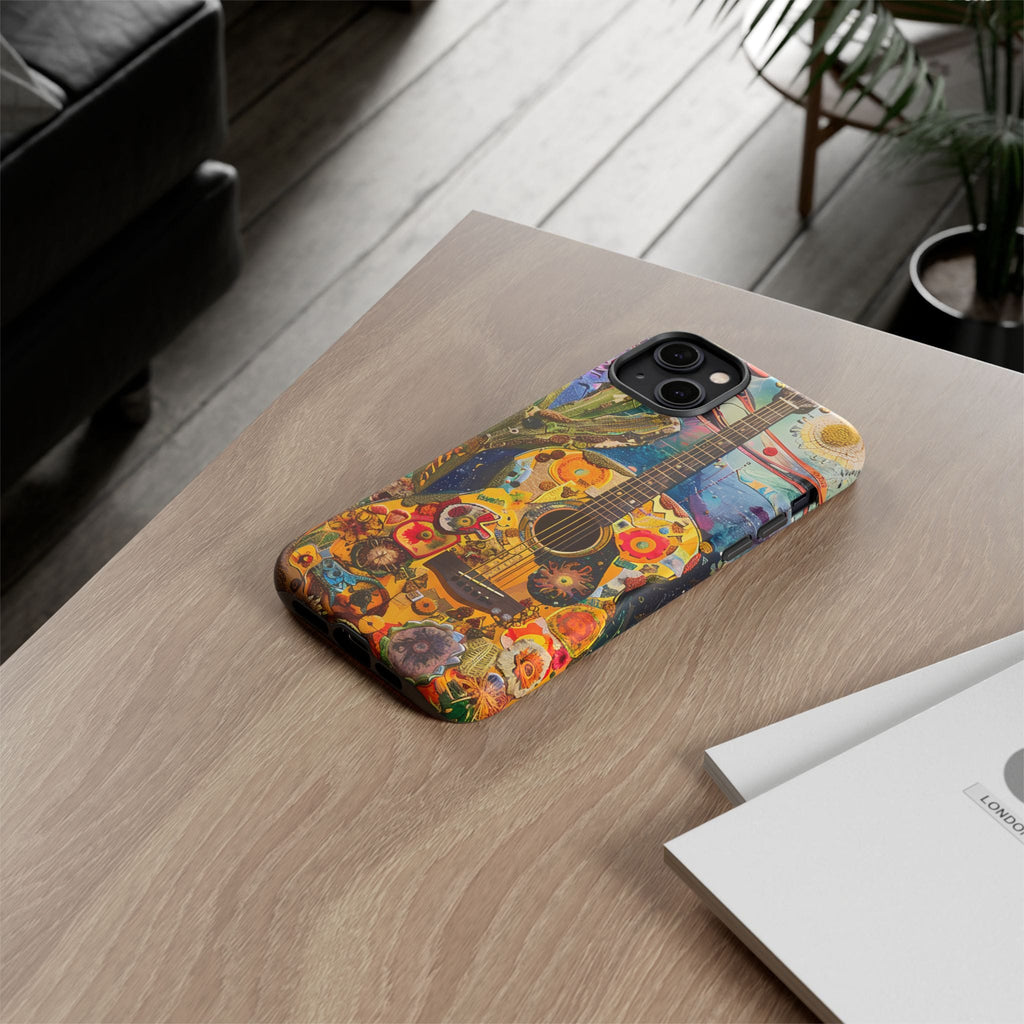 Floral Guitar- Phone Case