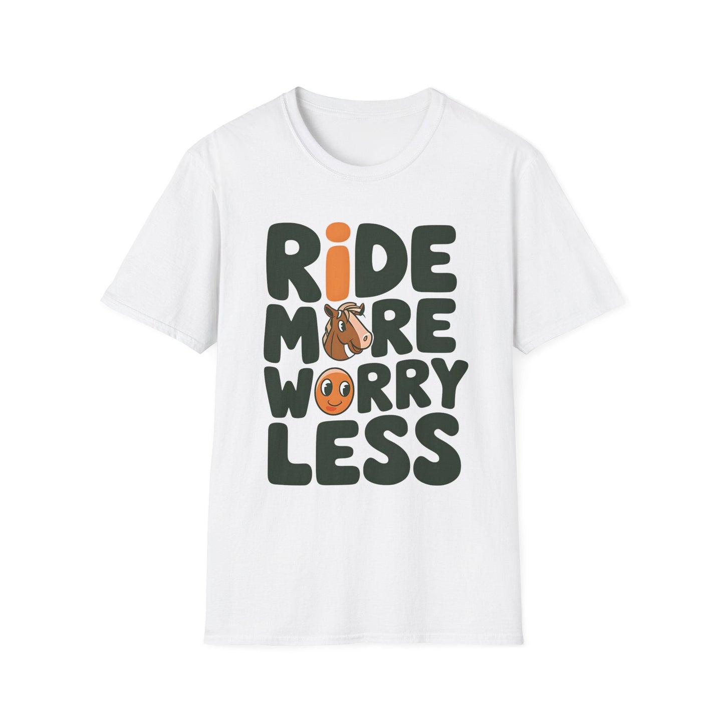 Softstyle Unisex T-Shirt- Ride More Worry Less