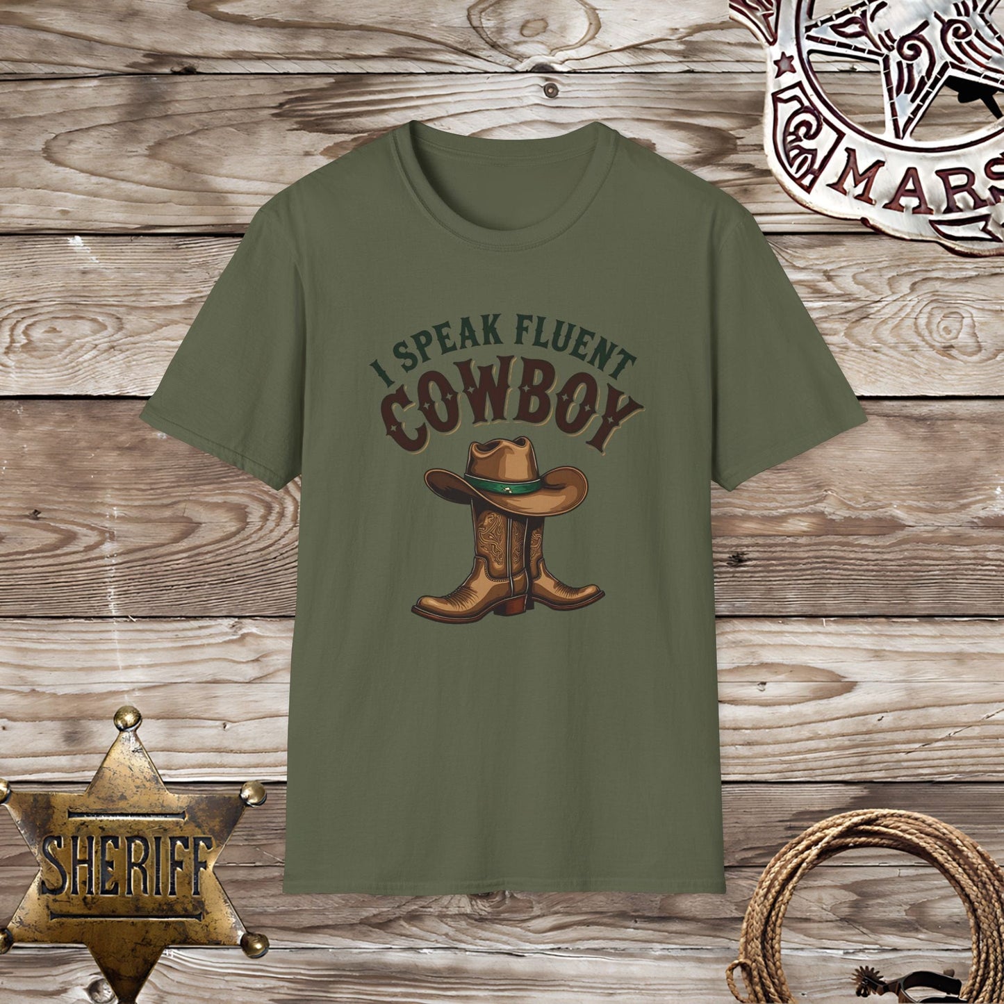 Softstyle UnisexT-Shirt: Speak Fluent Cowboy