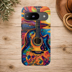 Psychedelic Sunset Guitar Phone Case