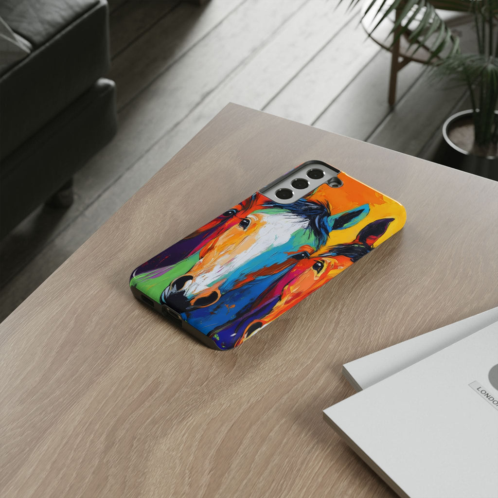 Colorful Horse Head Phone Case