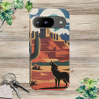 Mountain and Wolf -Phone Case