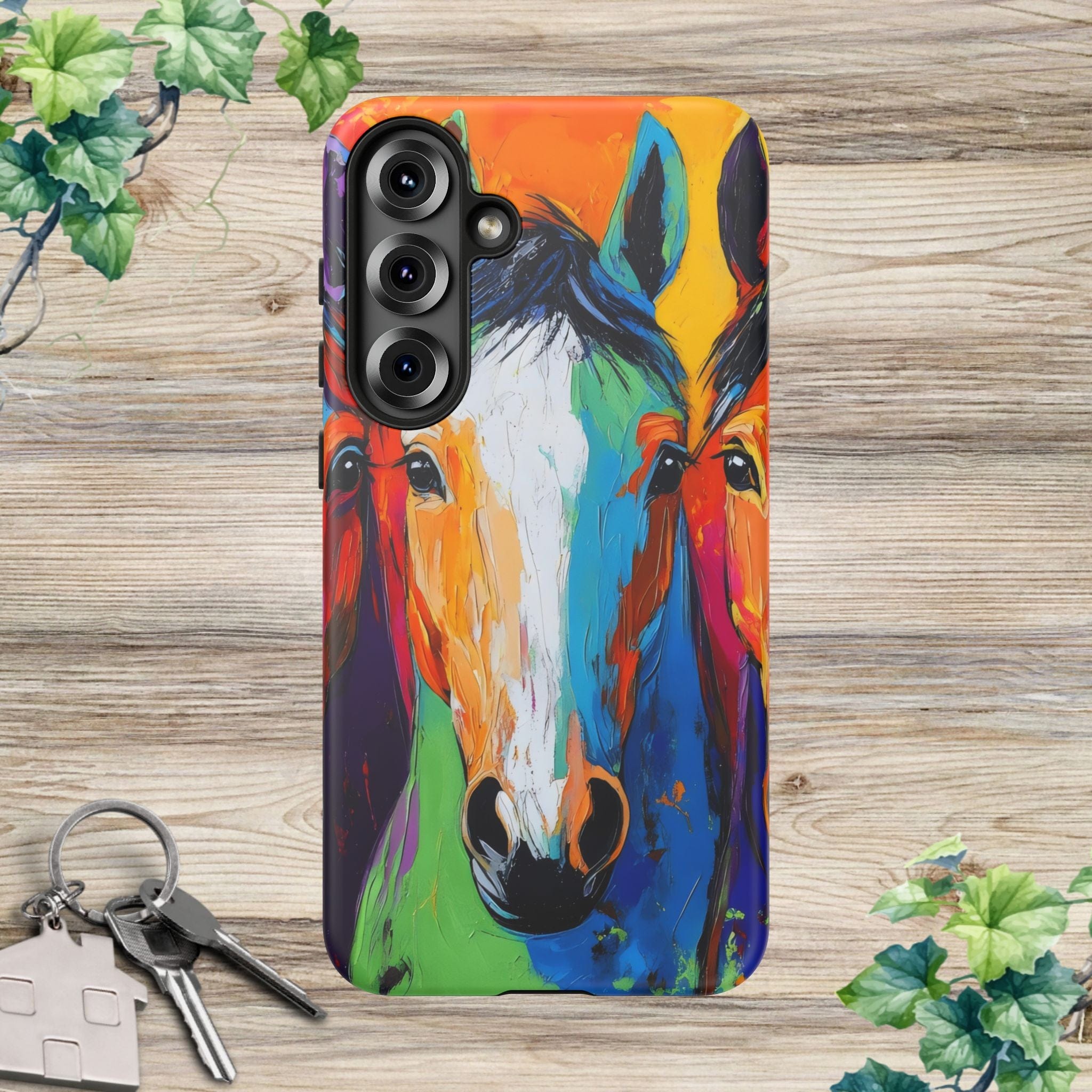 Colorful Horses Head - Phone Case