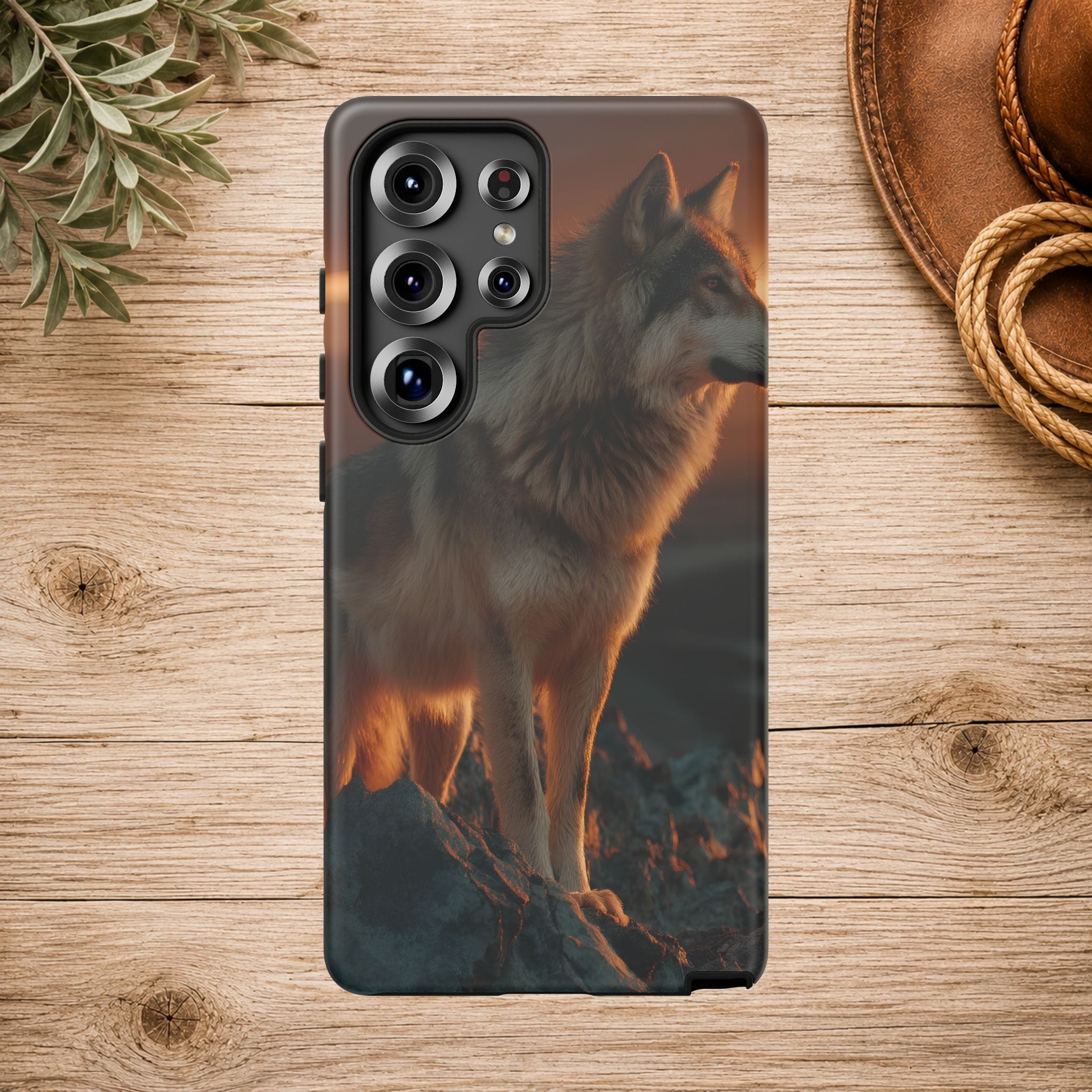 Wolf Sunset Phone Case