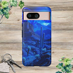 Blue Desert Moon Phone Case