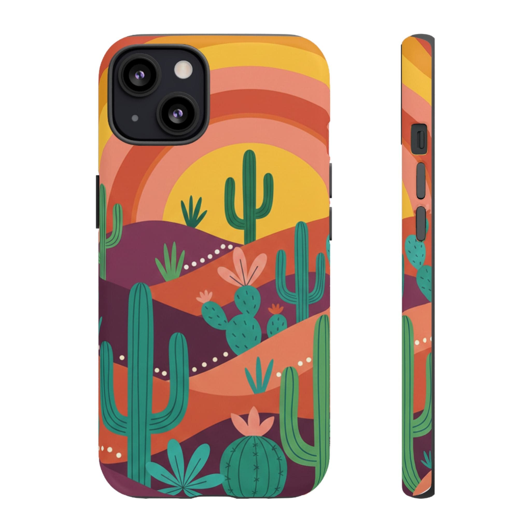 Desert Sunset Cactus Phone Case