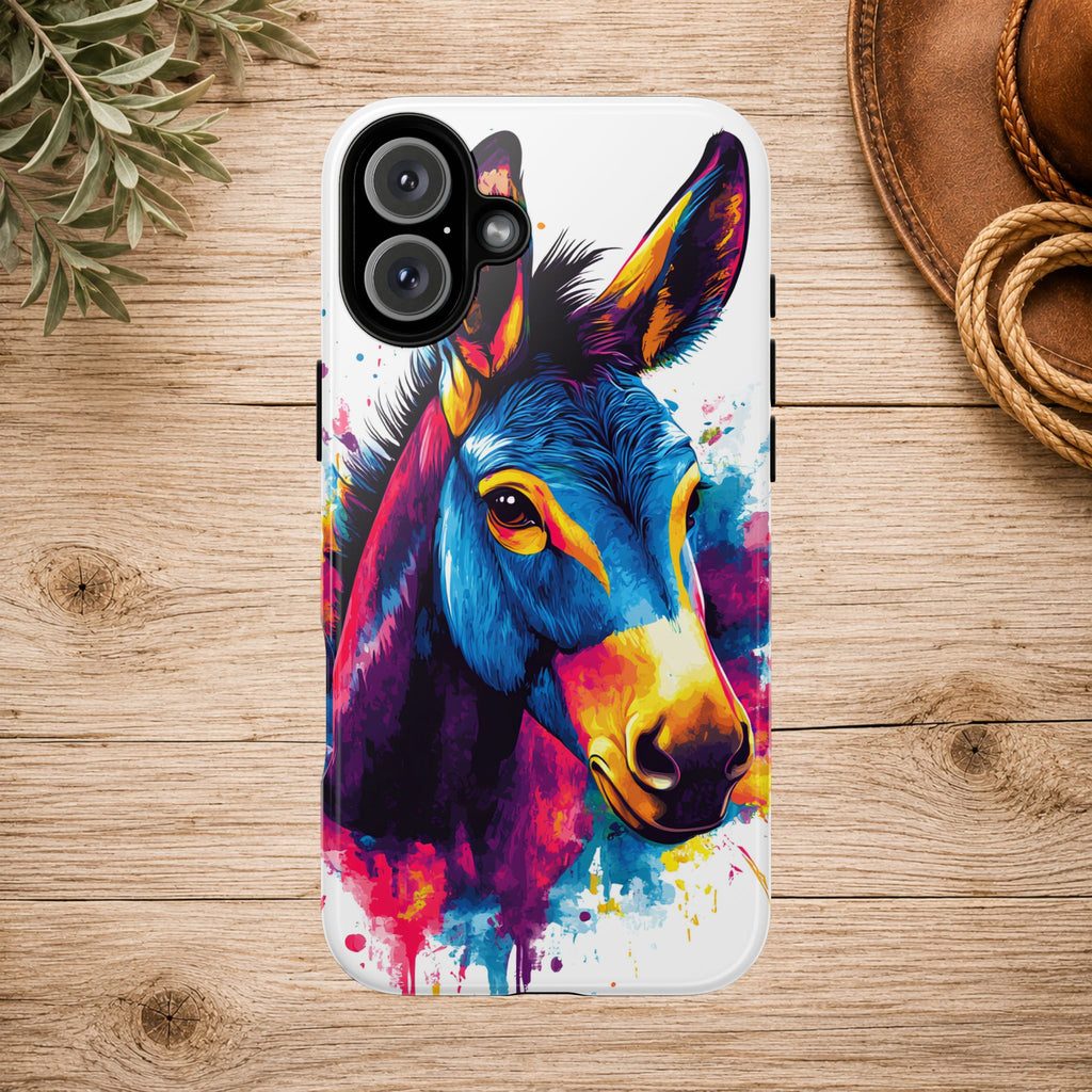 Color Splash Donkey Phone Case