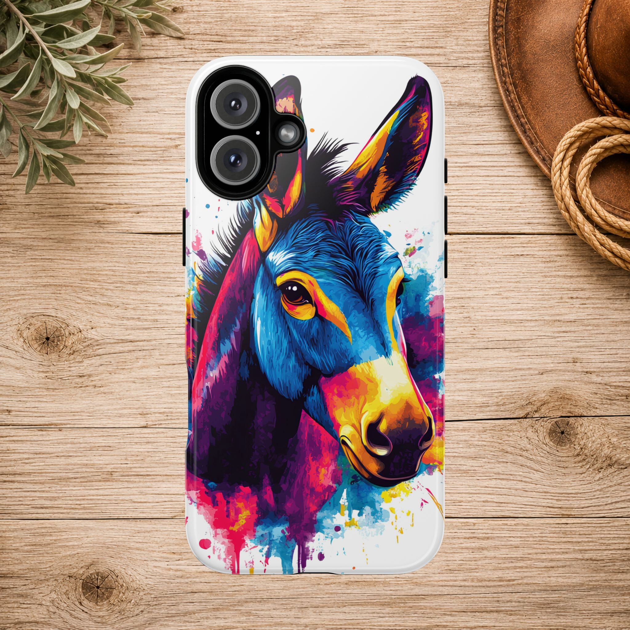 Color Splash Donkey Phone Case