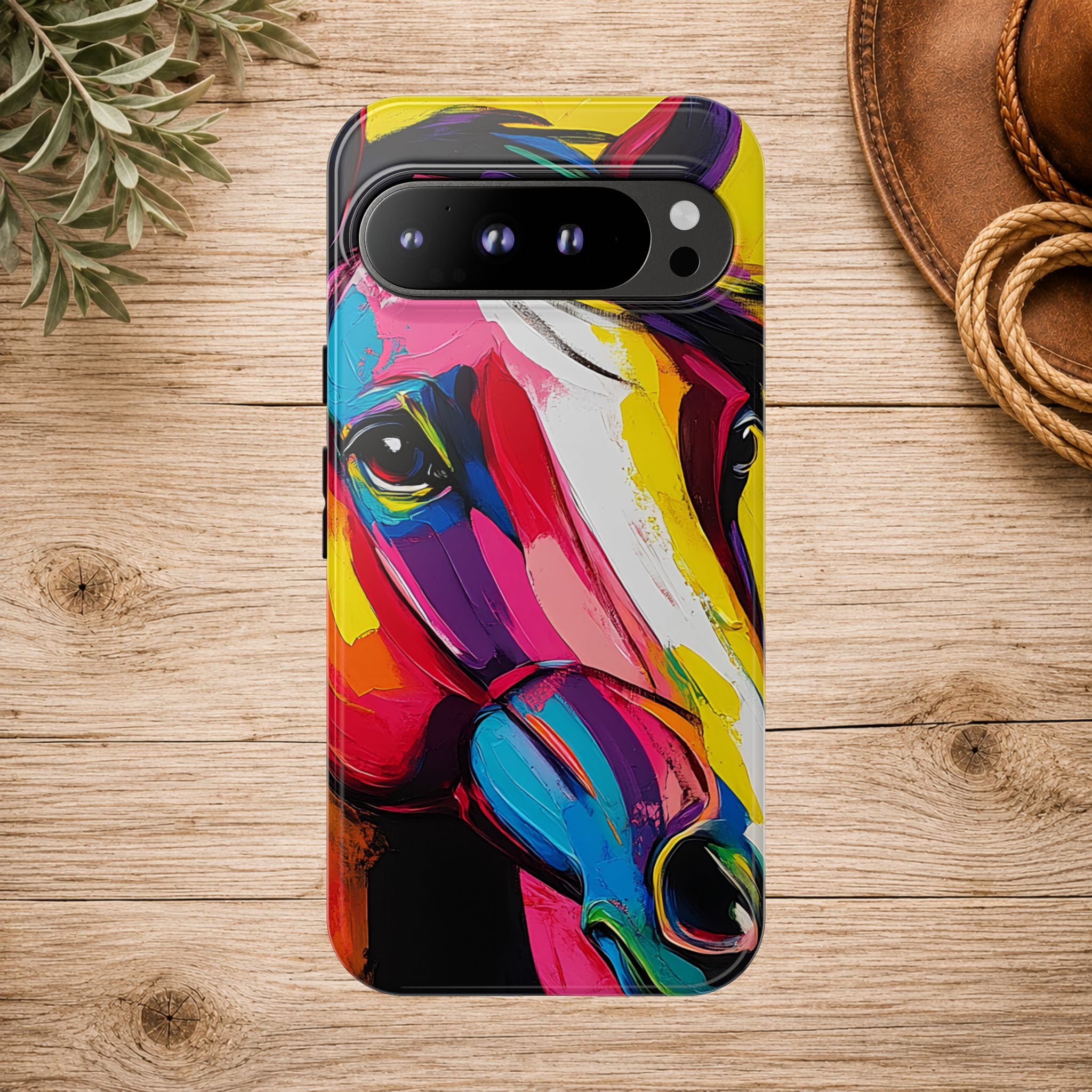 Abstract Colorful Horse Phone Case