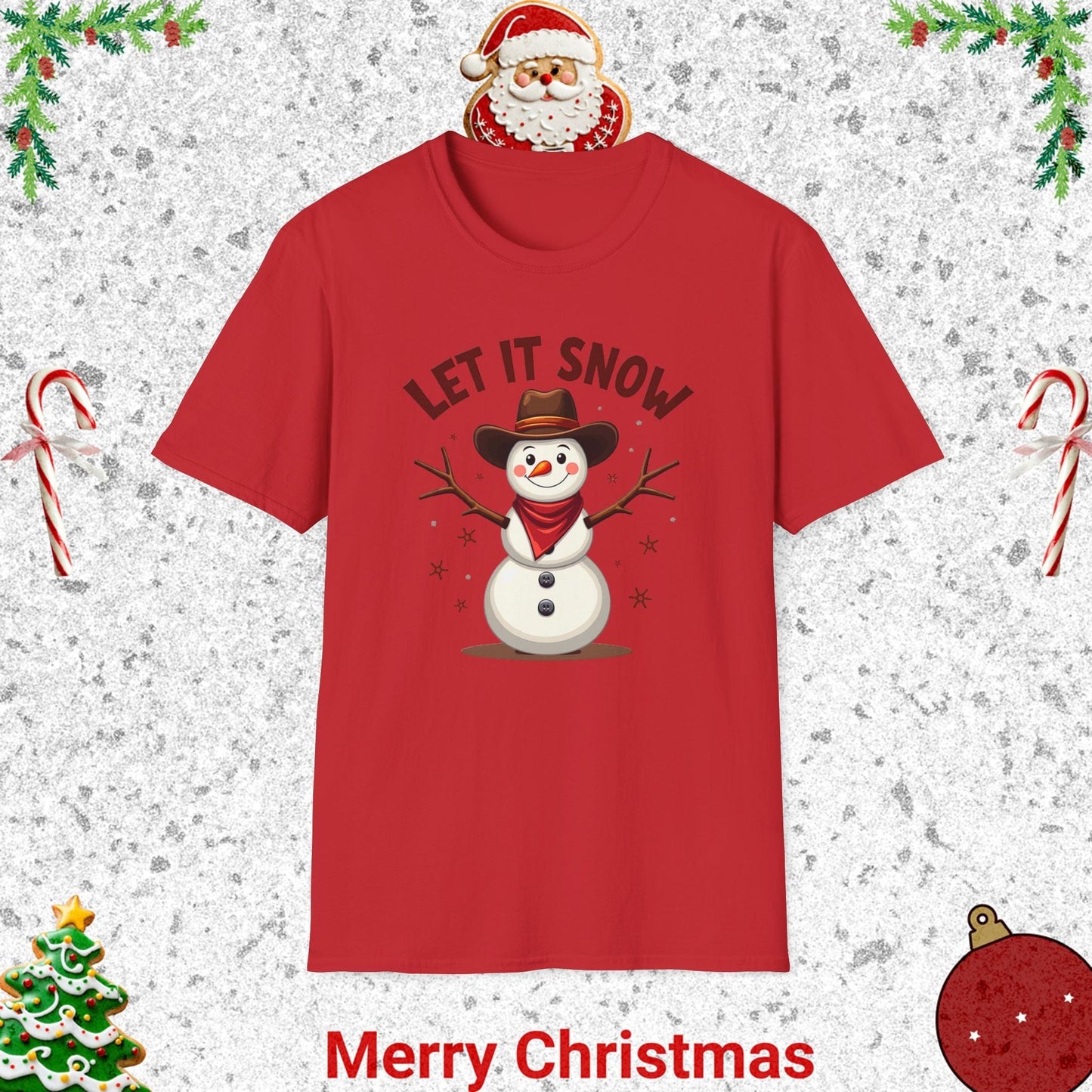 Softstyle Unisex  T-Shirt - Let it Snow