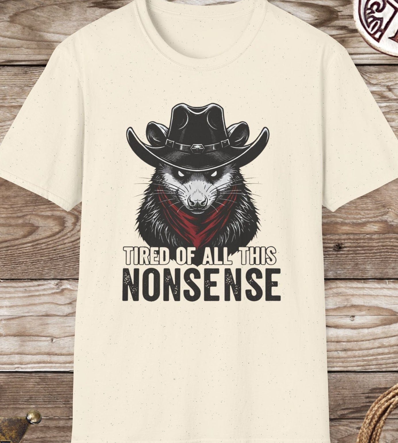 "Tired of All This Nonsense" Raccoon  T-Shirt