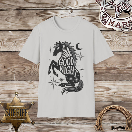 Good Night Unicorn Horse T-Shirt
