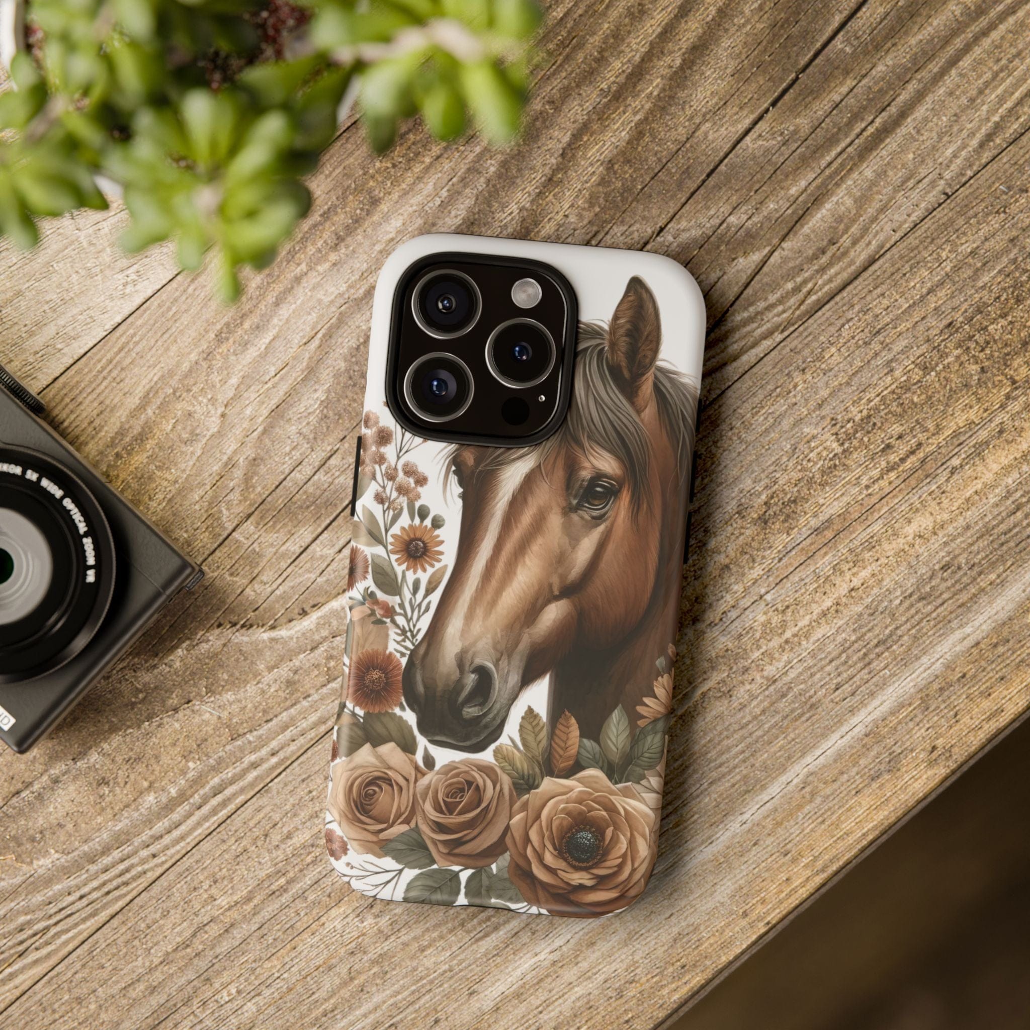 Painted Horse & Roses – Phone Case