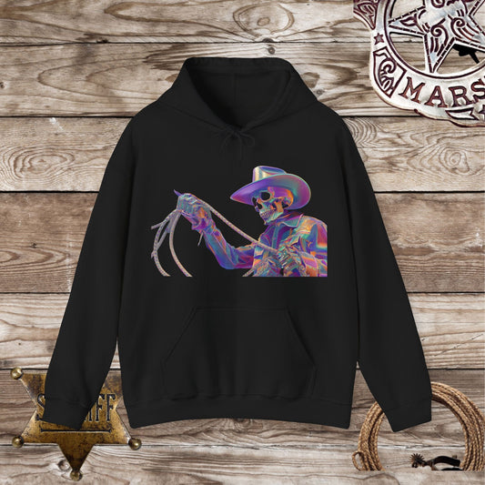 Colorful Skeleton Cowboy Hoodie