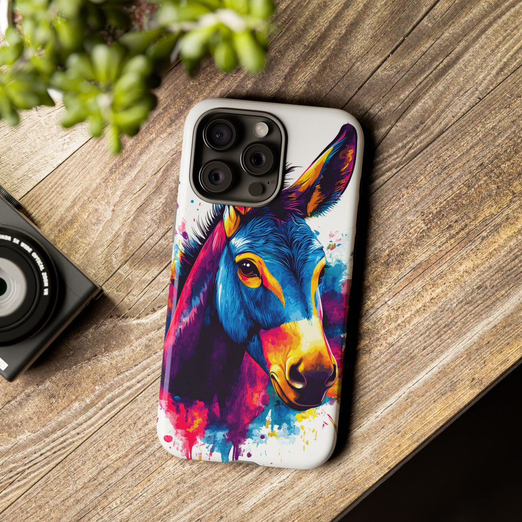 Color Splash Donkey Phone Case