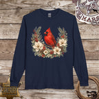Cardinal Wreath Long Sleeve Shirt