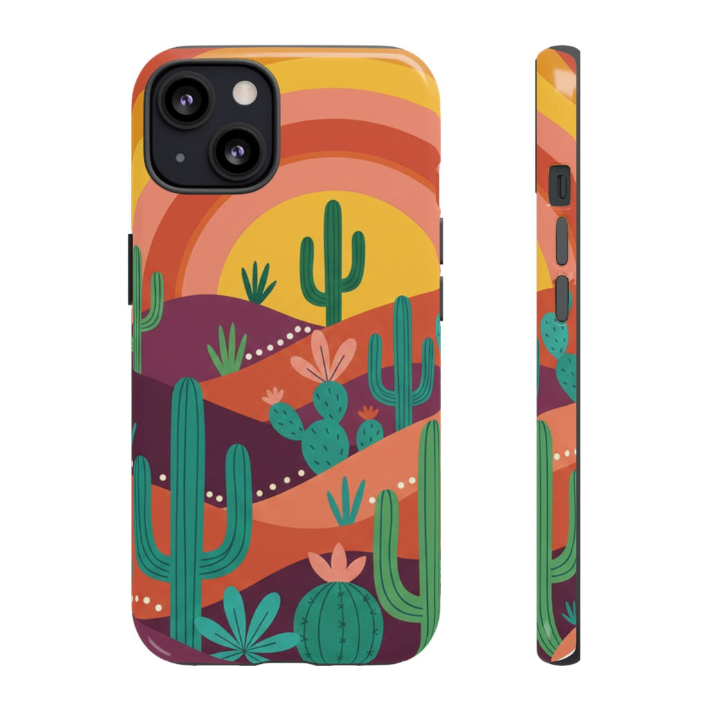 Desert Sunset Cactus Phone Case