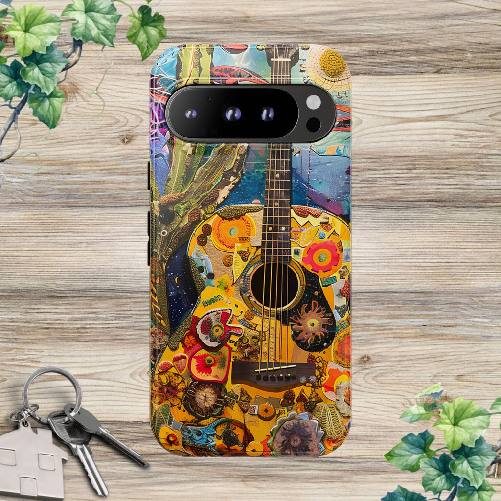 Floral Guitar- Phone Case