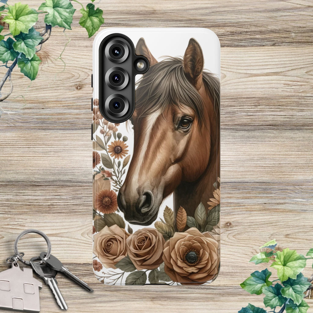 Painted Horse & Roses – Phone Case