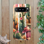 Southwestern Floral Cactus -Tough Case