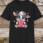 Baby Cow with Hearts-T-Shirt