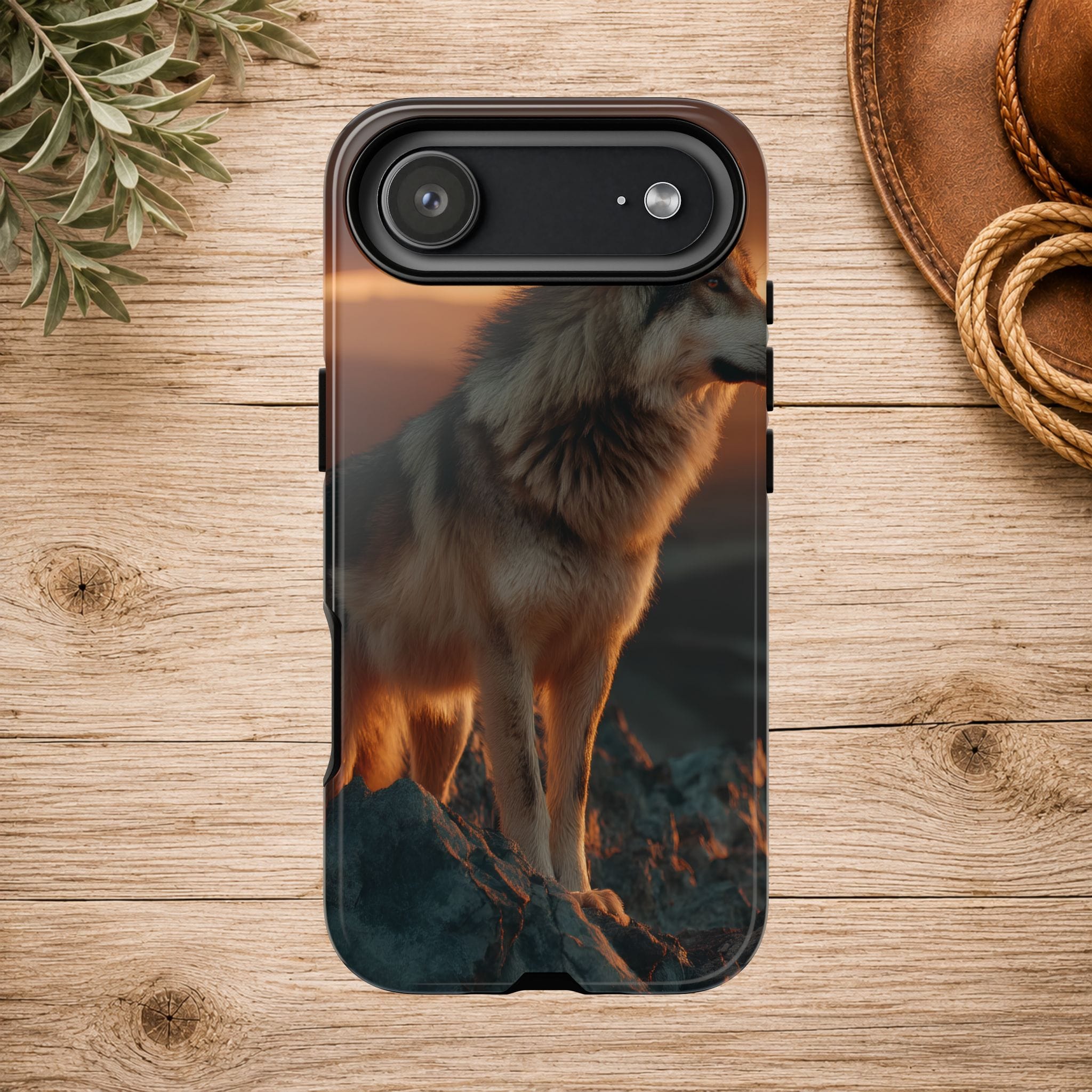 Wolf Sunset Phone Case