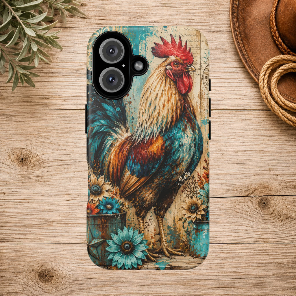 Rustic Farmhouse Rooster Phone Case