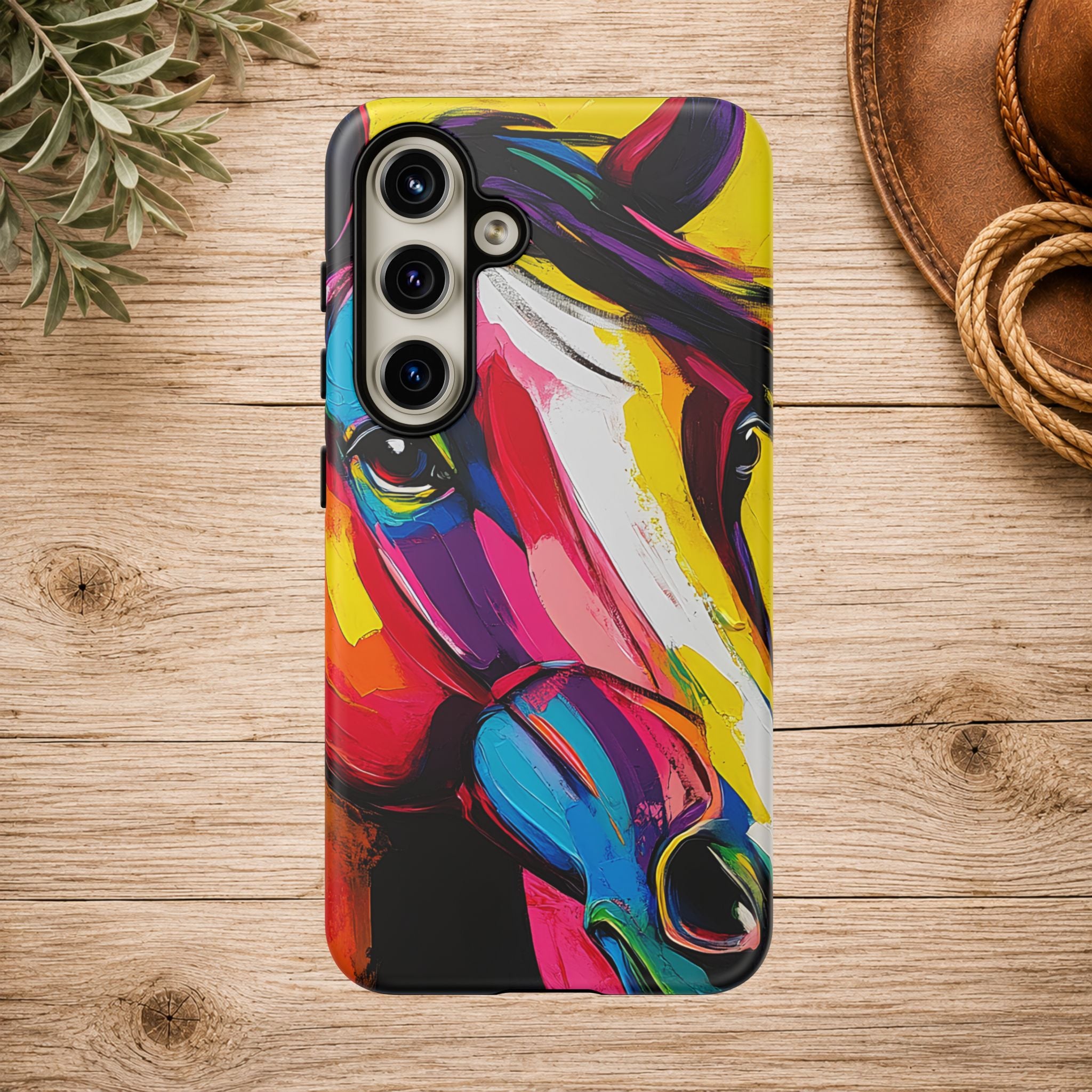 Abstract Colorful Horse Phone Case