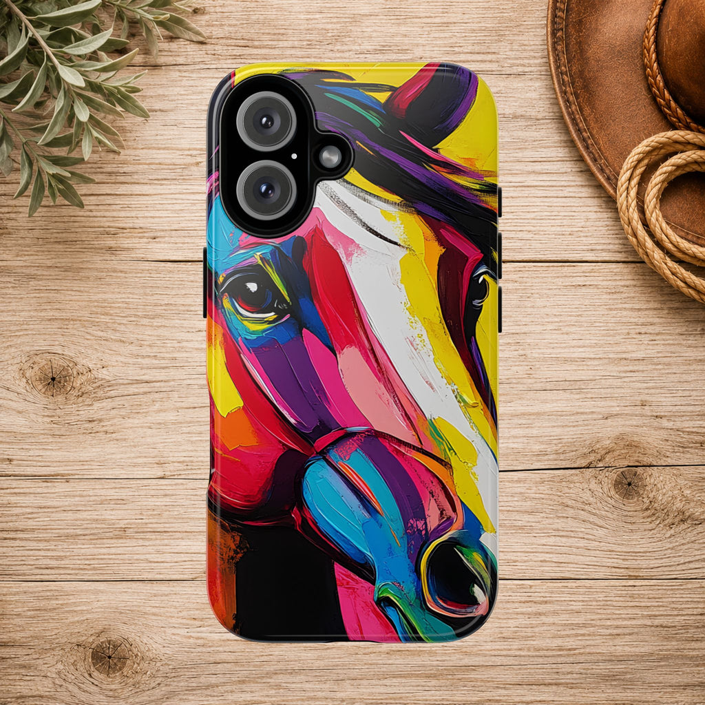 Abstract Colorful Horse Phone Case