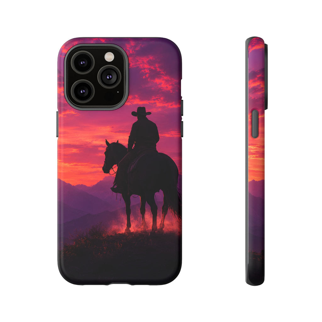 Cowboy Sunset Horseback Phone Case