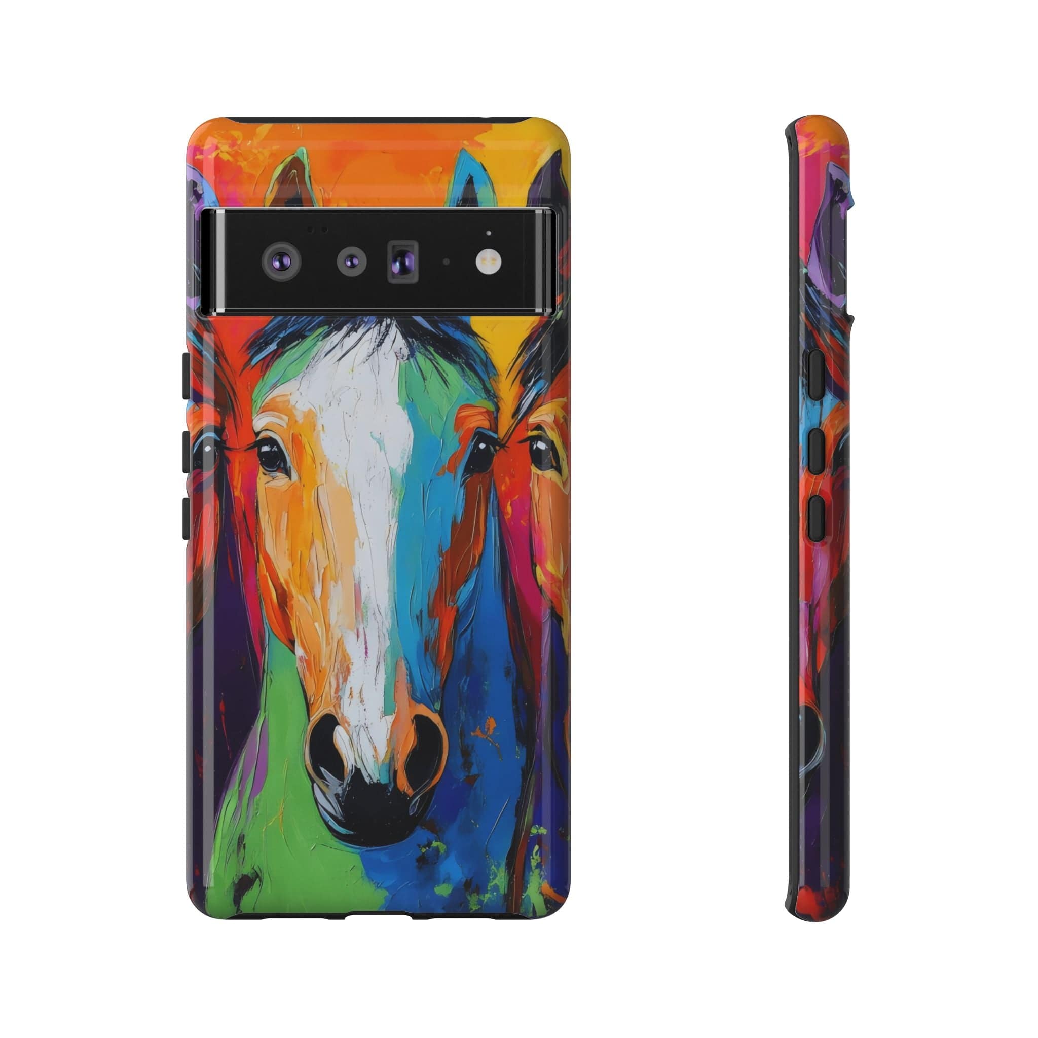Colorful Horses Head - Phone Case