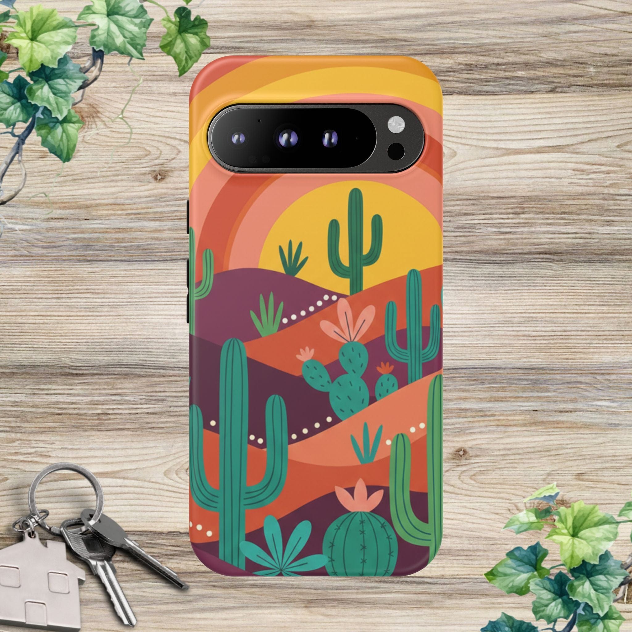 Desert Sunset Cactus Phone Case