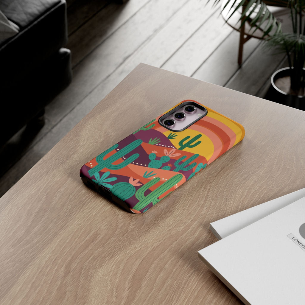 Desert Sunset Cactus Phone Case