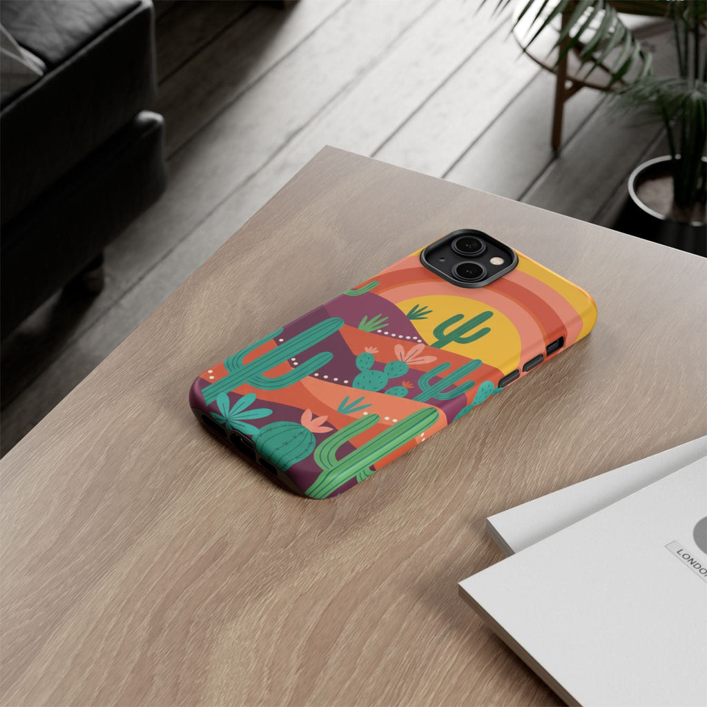 Desert Sunset Cactus Phone Case