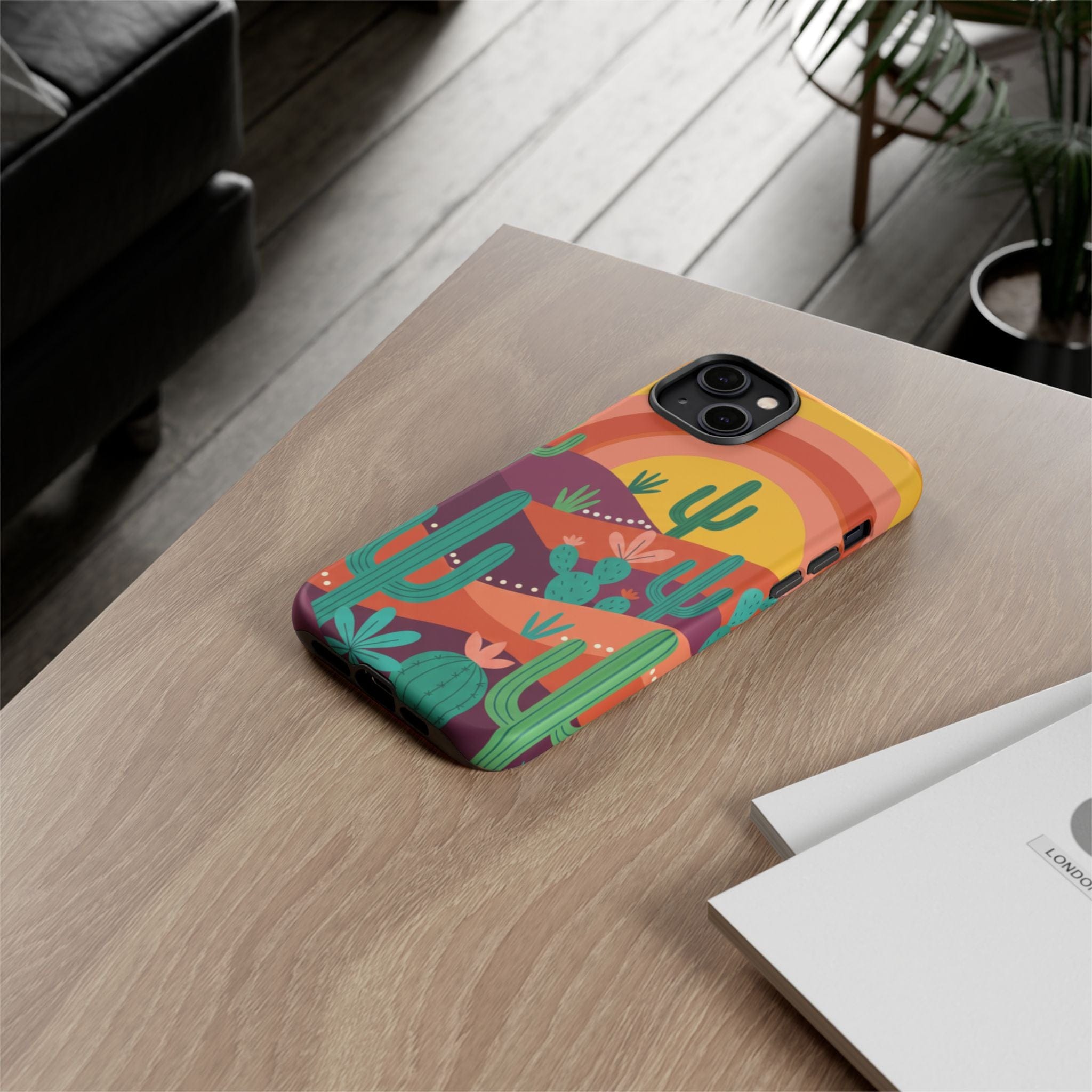 Desert Sunset Cactus Phone Case