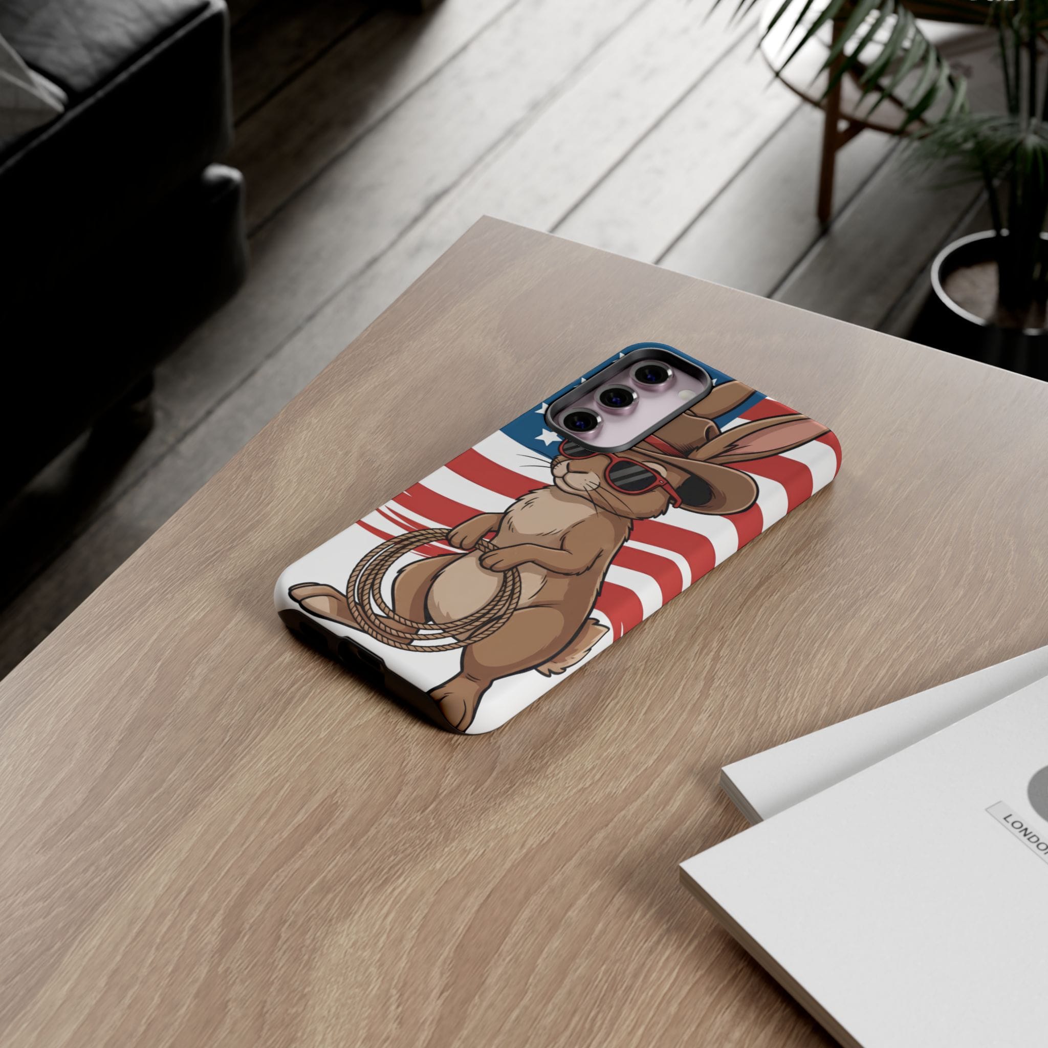 Patriotic Cowboy Bunny Phone Case