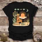 Boho Sunset Graphic for Nature Lovers-T-Shirt