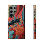 Desert Wild Horses Floral Phone Case