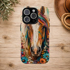 Boho Wildflower Horse Phone Case