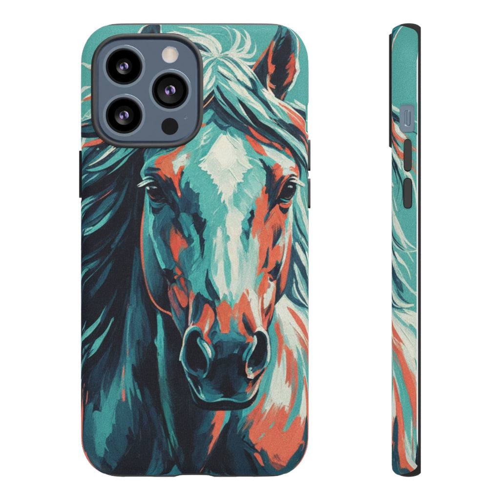 Colorful Horse Head – Turquoise
