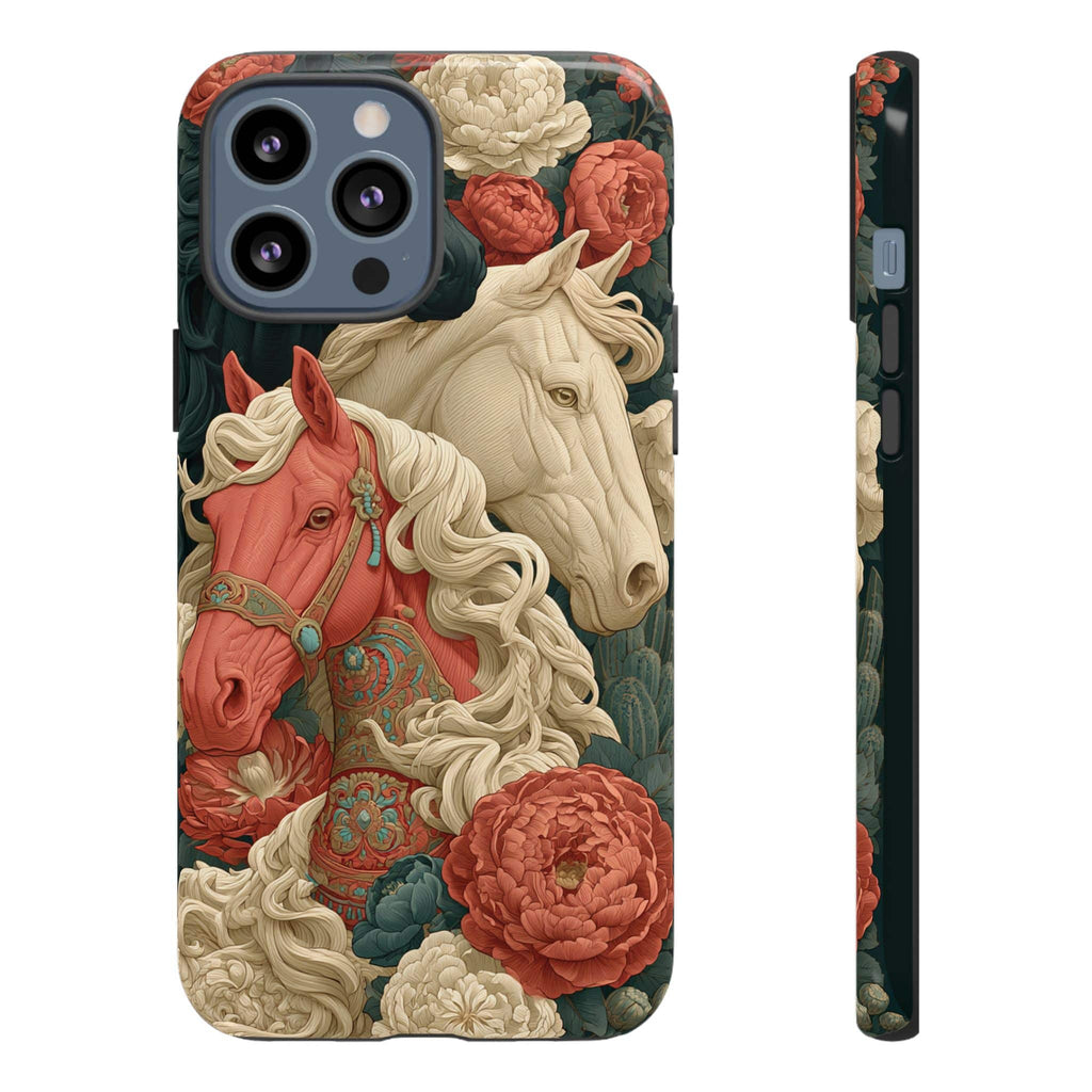 Floral Western Horses Phone Case