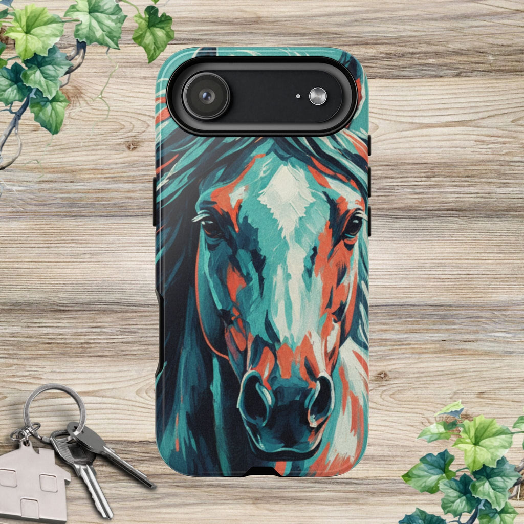 Colorful Horse Head – Turquoise