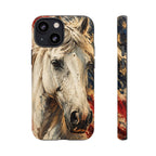 Patriotic White Horse Phone Case