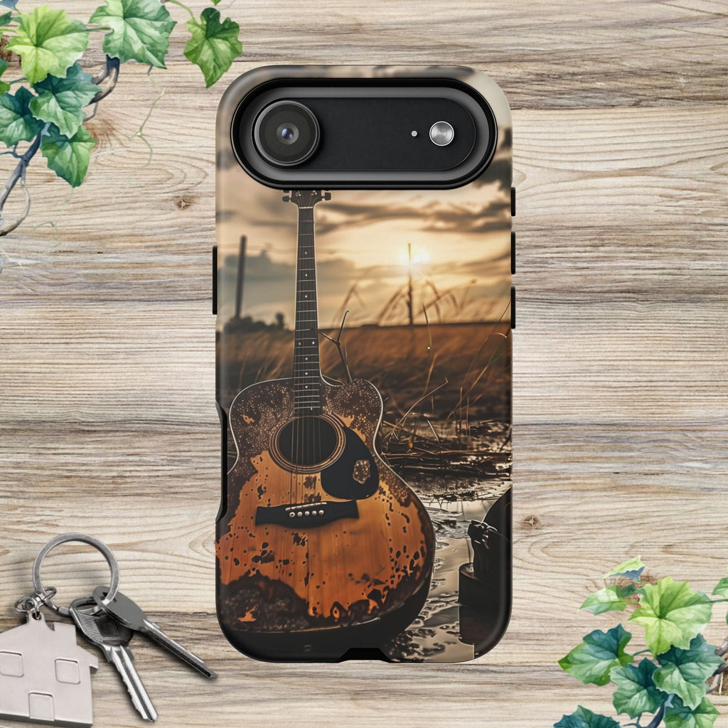 Guitar in a Wet Field -Phone Case