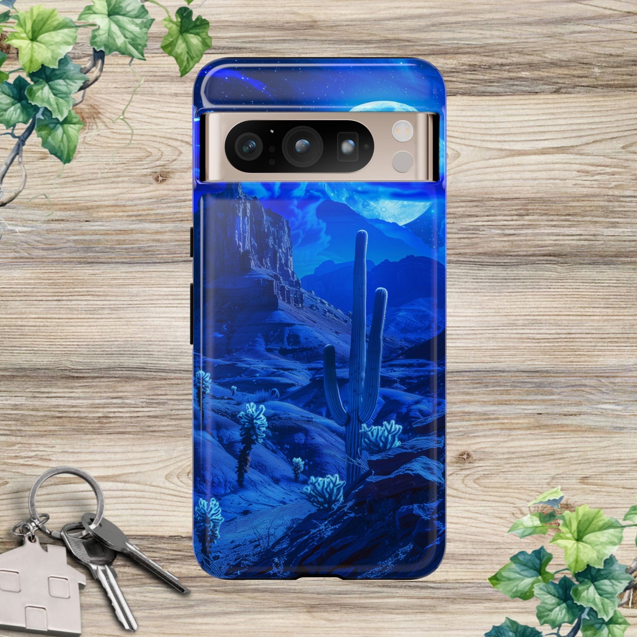 Blue Desert Moon Phone Case